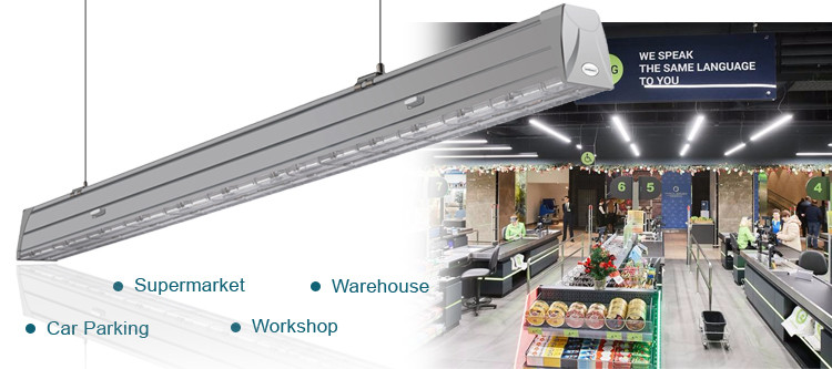 70W DALI Control Dimmable Linear Light for Warehouse Application