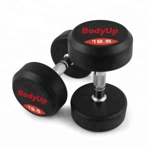Wholesale Cross Fit Training Fitness Equipment Dumbbells Solid Rubber Material from china suppliers