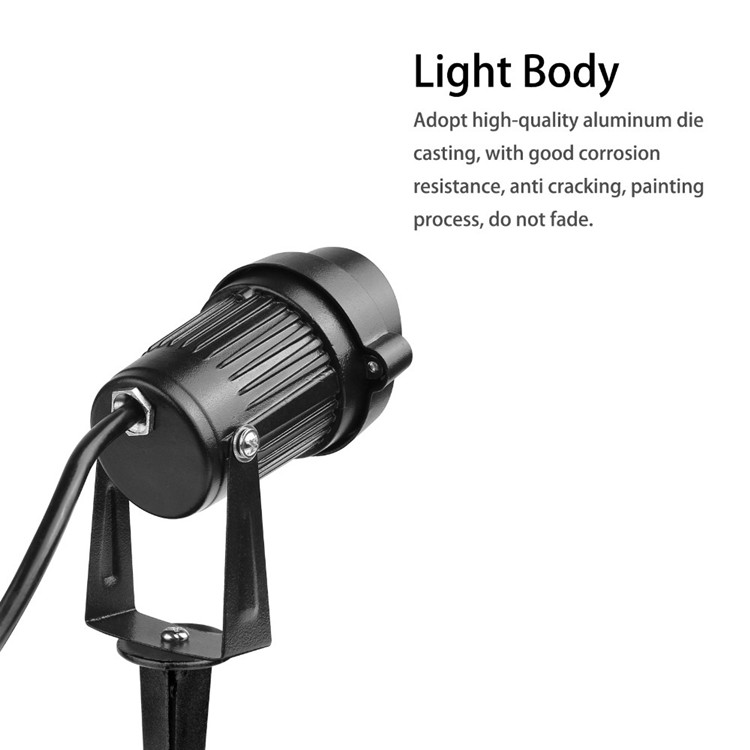 Adjustable Outdoor Lawn Lights 5w , Ground Spike Lights 50000h Working Lifetime