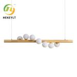 Nordic Solid Wood Style Restaurant Lamp Simple Modern LED Creative Bar