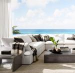 Modern Fashion Outdoor Leisure Home Furniture Straight L Shape Sofa Set