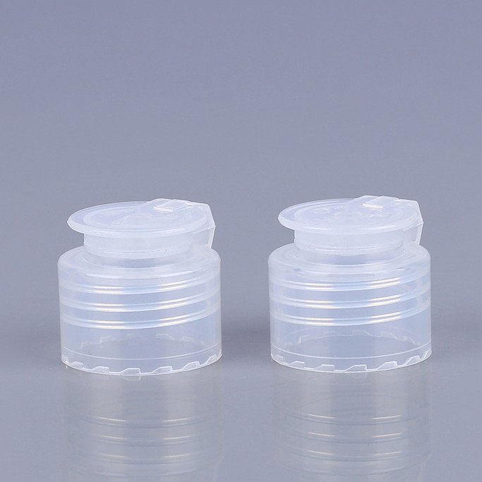 Transparent Flip Top Caps For Bottles 20mm 24mm PP Lotion Bottle Lids