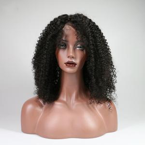 Wholesale Indian Kinky Curly Human Hair Lace Front Wigs For Black Women No Shedding from china suppliers