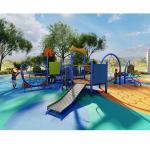 304 Stainless Steel HDPE Kids Playground Slide Commercial Use