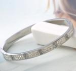 Fashion Girls Stainless Steel Diamond Pave Gold Bracelet for Girl Jewelry
