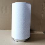 Linen White Cylinder Table Lamp Drum Tall Cylinder Floor Lamp Metal Base