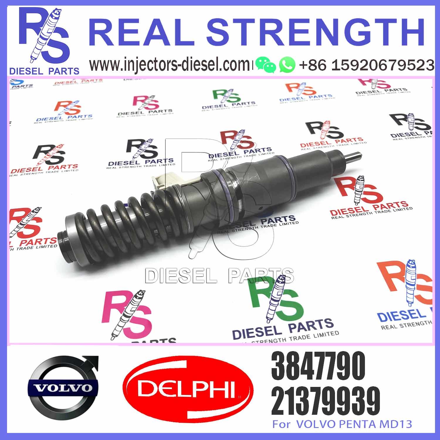 Common Rail Diesel Fuel Injector 21379939 BEBE4D18002 3847790 for Engine Parts