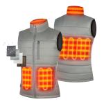 Premium Women Men Winter Heated Waistcoat USB Quilted Sleeve Jacket Padded Gilet
