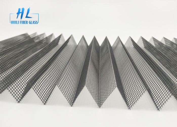 Anti - Mosquito Plisse Insect Screen Retractable Polyester Material Light Weight