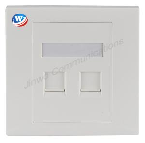 Wholesale 86mm Telecommunication Network Faceplate RJ45 Socket Wall Face Plate from china suppliers
