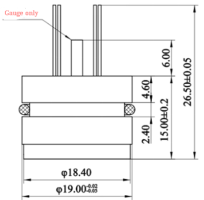 Digital Ouput I2C Pressure Transducer Real Time Temperature Compensated