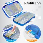 Travel Pill Organizer - Moisture Proof Pill Holder Daily Medicine Organizer Box