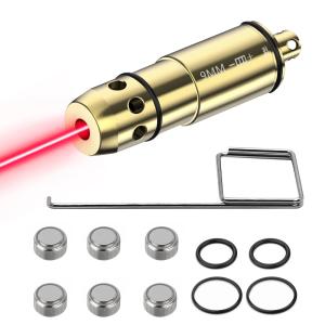 Wholesale 9mm Red Laser Bore Sight Laser Boresighter With Chamber Extractor Tool And 9 Batteries from china suppliers