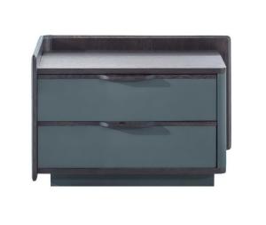 Wholesale Luxury design Nightstand table by Oak wood furniture of Leather covered drawer panel made from China manufactuer from china suppliers