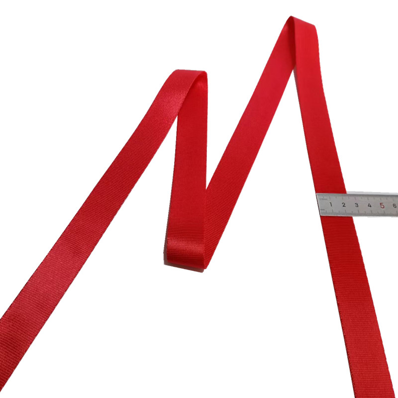 Red 2.5cm Nylon Webbing Canvas Woven 25mm Nylon Strap Non Elastic
