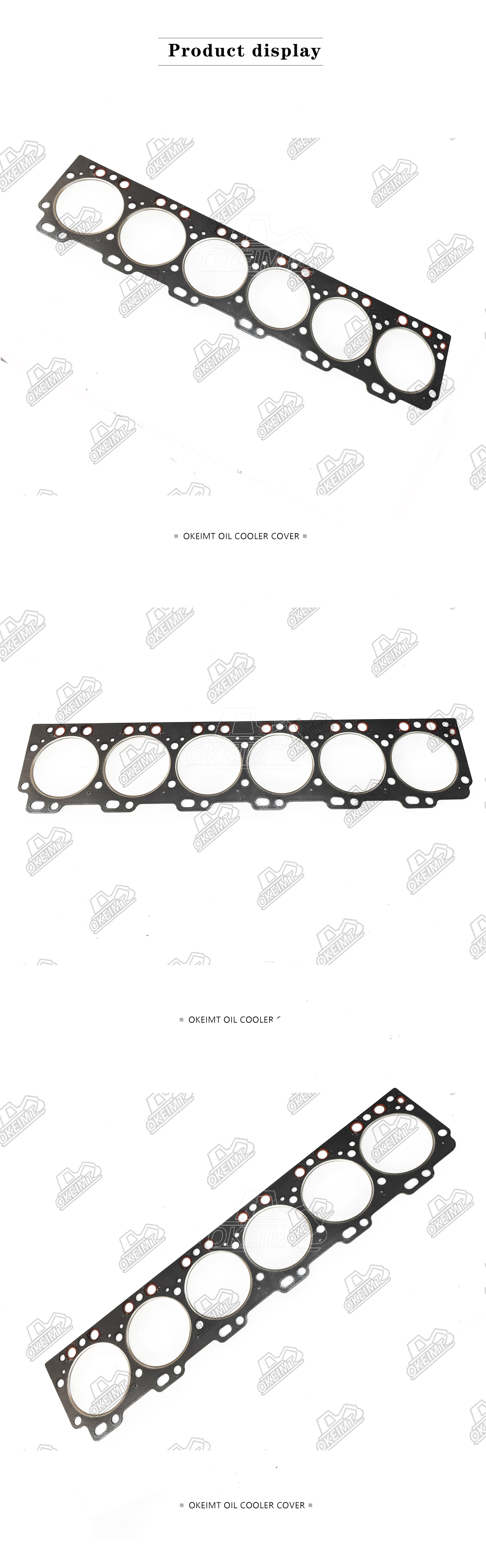 Custom Cylinder Head Gasket For Komatsu Parts Engine 6D114 High Copy
