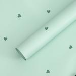 Valentine's Day Heart-Print Oya Paper Waterproof Solid Color Floral Wrapping