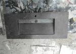European Style Rectangle Shaped Limestone Bathroom Sink Wall Hang Installation