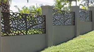Wholesale Powder coating steel cut partition or aluminum screen panel for metal screen fence or facade from china suppliers