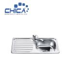 OEM Single Bowl Kitchen Sink SUS304 Stainless Steel Kitchen Sink Press Kitchen