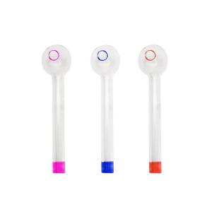 Wholesale Round Head Clear Inhale Borosilicate Glass Smoke Tube from china suppliers