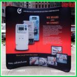 10Ft Aluminum Stand Tension Fabric Displays , affordable booth displays for