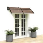 3.43kgs 90x100cm Outdoor Polycarbonate Awning