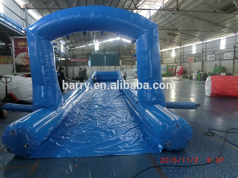 Amazing Camouflage Color Giant Inflatable Slide 300m Double Lane Slide for Outdoor Event