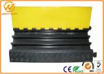 Heavy Duty Rubber Yellow Jacket Cable Covers 3 Channels 900 x 500 * 75 mm 17kg