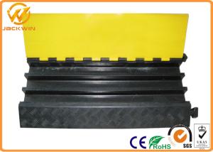 Wholesale Heavy Duty Rubber Yellow Jacket Cable Covers 3 Channels 900 x 500 * 75 mm 17kg Weight from china suppliers