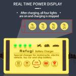 12V/24V Output Intelligent Fast Power Charging Lead Acid AGM GEL Battery Charger