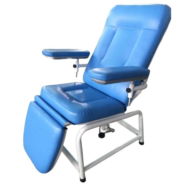 Adjustable Reclining Blood Collection Chair For Phlebotomy Procedures And