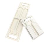Inner Bamboo Paper Tray , White Thermoformed Clamshell Packaging