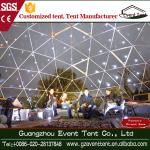 Steel Frame Transparent PVC Geodesic Dome Tent , Diameter 6m-12m