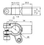 Custom Car Battery Loose Terminal Connection Wire Crimping Type