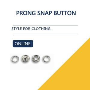 Wholesale Dull Silver Bulk Buttons Prong Snap Button For Clothing Decorative Snap Garment Buttons from china suppliers