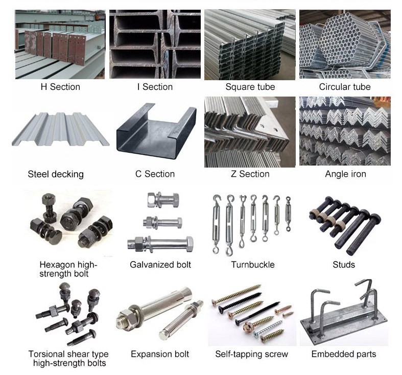 Prefabricated Light Steel Structure Storage Warehouse Buildings Workshop