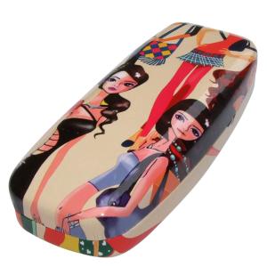 Wholesale medium size fashion hard eyeglasses cases with your design pattern printed from china suppliers