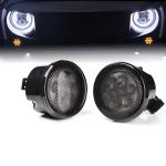 0.8W Jeep Car LED Fog Lights , Clear Lens Smoker Front Grill Turn Signal Light
