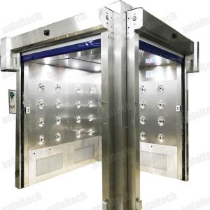 Wholesale 0.5m/S 0.3μM Stainless Steel Air Shower Cargo Auto Rolling Door Modular 350kg from china suppliers