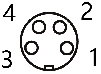 IP67 M8 Connector Field-Wireable Screw Terminals Female 4P Shield