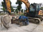 12m Excavator Mounted Sheet Pile Driving Equipment For Cement