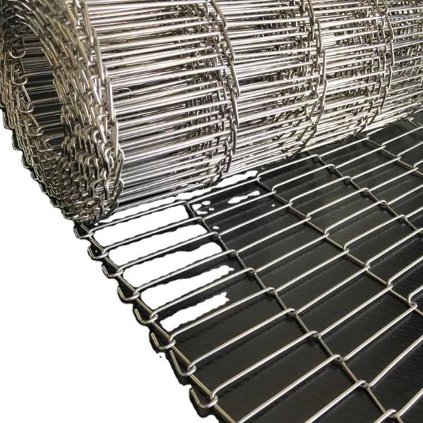 Food Grade 304 Stainless Steel Heat Resistant Conveyor Belt Wire Mesh Belt