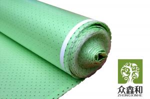 China PE Film Underfloor Heating Underlay 200sqft / Roll  Sound Reduction Green Foam on sale