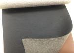 Black PU Microfiber Faux Leather Upholstery Fabric Yellow Resistance