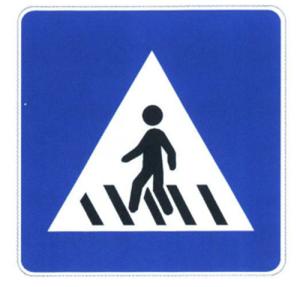 Wholesale Customized Crosswalk Sign Board Reflective Film and Stainless steel Traffic Sign Sheet from china suppliers