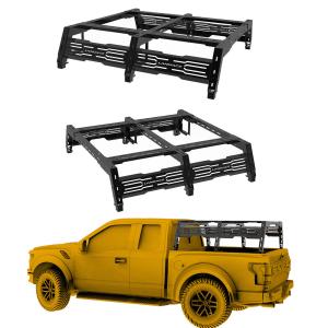 Wholesale Powder Coating Roof Mount 2 Cover And Ladder for Universal Car Pickup T8 Truck Bed Rack from china suppliers