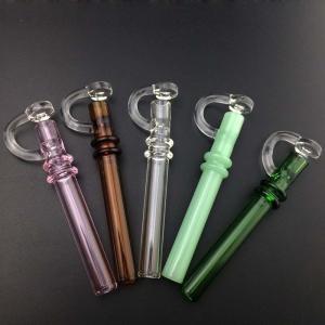 Wholesale Pretty Colorful Glass Oil Nail One Hitter Piece Hand Blown Production Technology from china suppliers