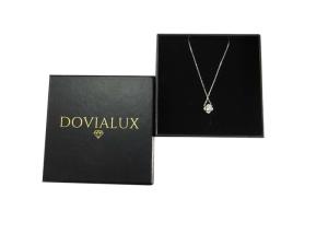 Wholesale Black Jewelry Paper Gift Box Cardboard Necklace Packaging Lightweight With Sponge from china suppliers