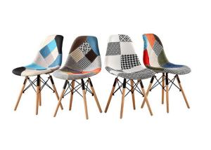 Wholesale Reusable Patchwork Dining Chair , Colorful Upholstered Dining Chairs from china suppliers